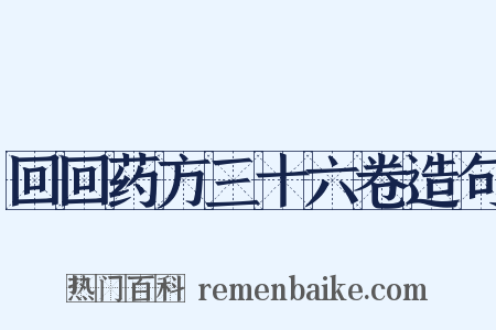 回回药方三十六卷造句是什么意思的图片